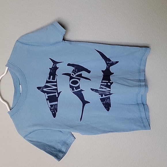 Gymboree blue shark shirt size 4T - Picture 1 of 5